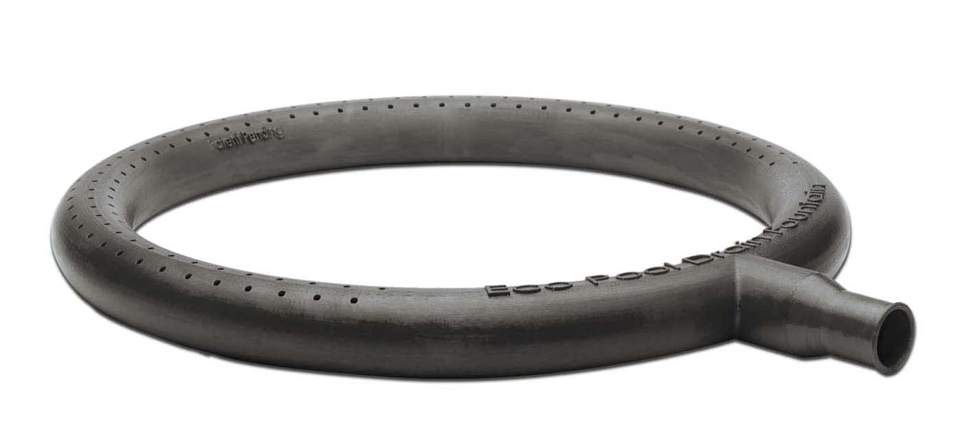 Swimming Pool Back Wash & Waste Water Recycling Fountain with 1 Stainless Steel Turn-Key Hose Clamp (Fountain Only-Not a Kit- Ideal for Sand Filtered Pools)