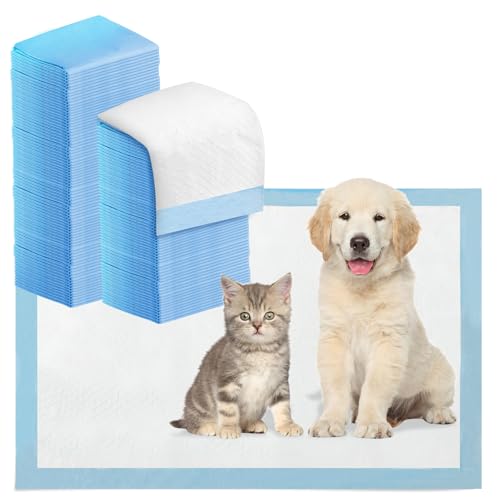 40 almohadillas de entrenamiento para perros y cachorros, alfombrillas PIPI a prueba de fugas para perros, estera de orina, absorbente, cambiador de entrenamiento, superficie de secado a prueba de