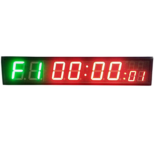 THINKHONGHAO 4'' 8Digits LED Countdown Clock Workout Timer For Garage Home Gym Crossfit Training EMOM Tabata Fitness Timer
