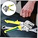 KICHOUSE 1pc Steel Crimper Single Hand Keel Pliers for Ceiling Installation Punching Forceps Curved Cutting Design Tool for Drywall and Stud Work