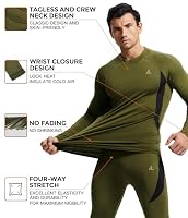 Mens Thermal Underwear Long Johns Set Cold Weather Hunting Base Layer — image 2