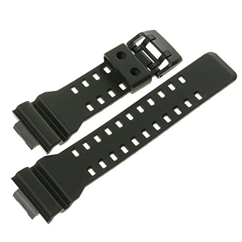Bracelet montre Casio noir en résine souple pour modèles GA-700-1A et GA-700-1B