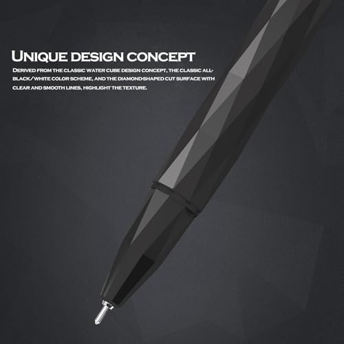 Bolígrafos gel retráctiles 0.5mm DUNBONG, tinta negra, caja 6 unidades miniatura 4