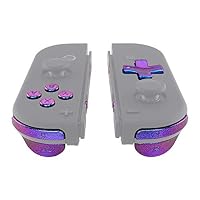 eXtremeRate Full Tasten Set für Switch/Switch OLED Joycon, DIY-Ersatz D-Pad Version Knöpfe ABXY/Steuerkreuz/Trigger Bumper Buttons/+-/SL/SR/Federn-Lila Blau(Passt D-Pad Joycon Gehäuse) – Ansicht 4
