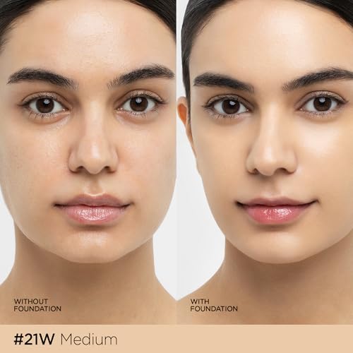 Image of JUNG SAEM MOOL Essential Skin Nuder Cushion | Natural Finish, Buildable Coverage Cushion Foundation by Korean Makeup Artist (Refill Not Included, 0.49 Fl Oz), 21W Medium