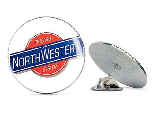 Chicago and Northwestern System Railroad (rr Railway Rail Logo) Metal 0.75" Lapel Hat Pin Tie Tack Pinback2