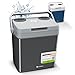 Produktbild Juskys elektrische Kühlbox 32 Liter 12 V / 230 V für Auto, Lkw, Reisemobil, Camping - Mini Kühlschrank kalt & warm - thermoelektrische Box - Grau