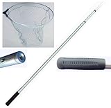 guadino pesca trota lago telescopico manico metri 3,00 testa rete filettata