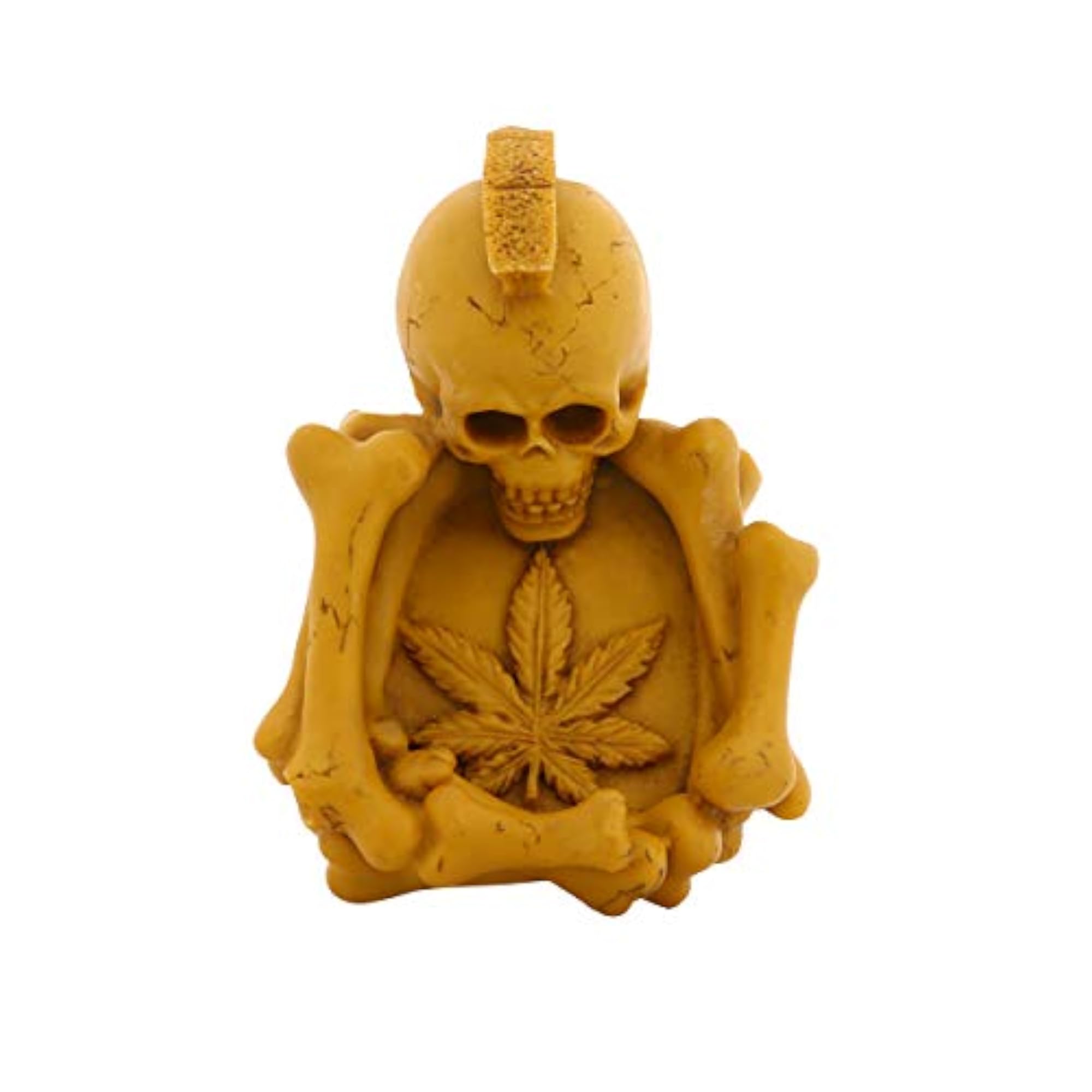 Resin Skull Smoking Ashtray, Antique Ashtray