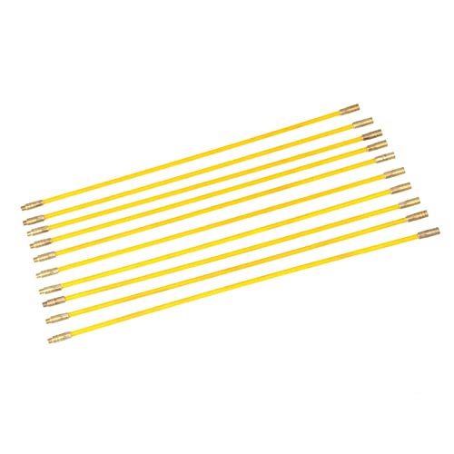 Wall Tape 10Pcs 10Pcs 4Mm Fiberglass Running Wire Cable Electrical Fish Tape Pull Push Kit Fiberglass Rod Fish Cable #TOP4