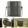 Set de Cocina para Camping Ligero de Aluminio, a Prueba de Viento, 3 Piezas para Senderismo y Cocina al Aire Libre miniatura 4