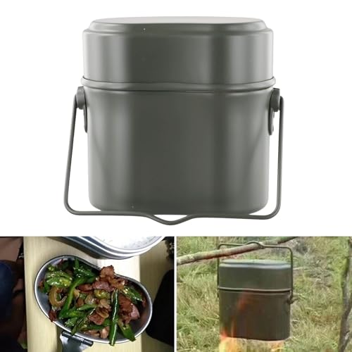Set de Cocina para Camping Belnotelt Kit de 3 Piezas Ligero Resistente al Calor y Viento Verde miniatura 3