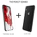 LUVVITT XR Case and Tempered Glass Screen Protector Set Crystal View Cover with Shockproof Slim TPU Scratch Resistant Silicone Gel Cover for 6.1