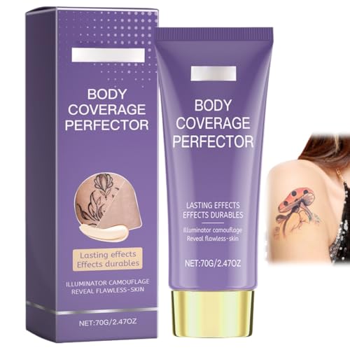 Beauty Body Coverage Perfector,Body Coverage Perfector,Base Corporal Impermeable,Base Para Cubrir La Piel,Maquillaje De Piernas Tatuajes,Crema Ligera Para La Piel,Crema Reparadora Corporal