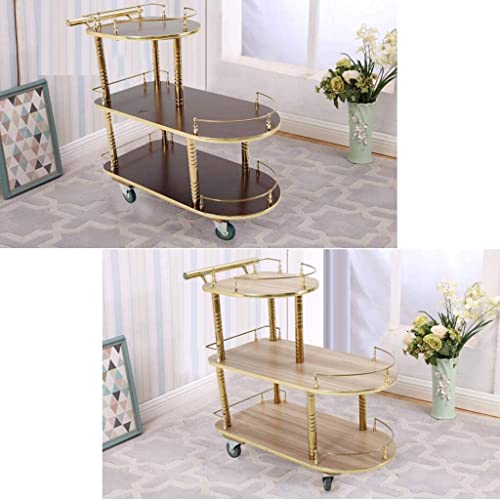 Carrito de servicio de bar con 3 niveles para optimizar el espacio en hoteles 3