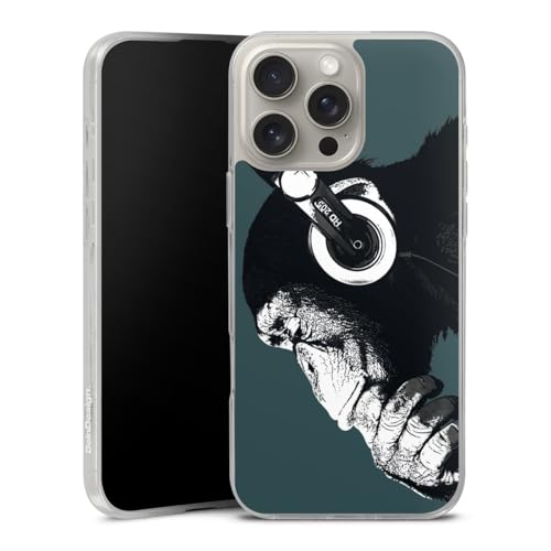 Coque iPhone 16 Pro Max silicone flexible protection arrière motif musique