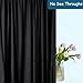 Two Layers Backdrop Made with One Piece Chiffon Tulle & Polyester for Professional Extra Wide Blackout Curtains (Black, 20 x 8 ft)