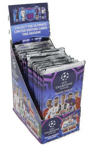 Topps 2018-19 Match Attax Champions League Cards - 30-Pack Box (7 Cards per Pack) (Total of 210 Cards) Look for Superstars Messi, Ronaldo, Mbappe, Neymar, Pogba, Salah, Pulisic & More!
