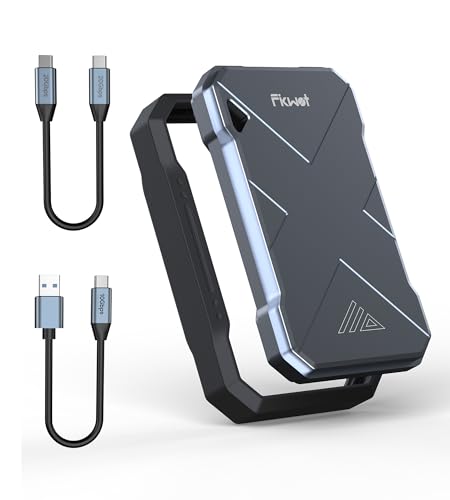 Fikwot FP90 External SSD 1TB, Portable SSD, Up to 2050MB/s, USB 3.2 Gen2 USB A & USB C, IP68 Water...