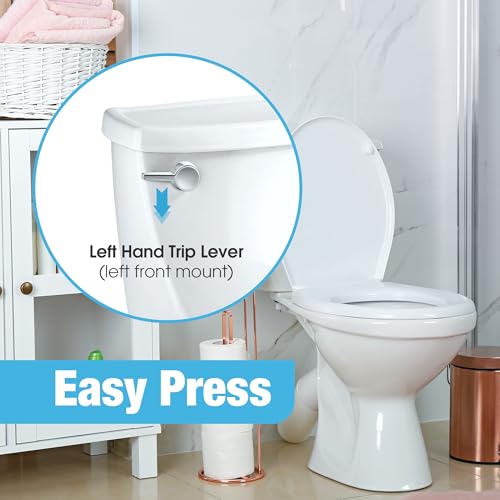 Dreyoo Pressure Assist Toilet Lever Compatible with 738254-0020A, Hand Trip Lever Compatible with American Standard Pressure Assisted 4086 Toilet Tank, Polished Chrome(Left Hand) by Dreyoo - Image 5