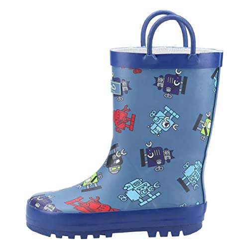 Image of Cotswold Puddle Waterproof Pull On Boot Unisex Kids Robot Size 10.5