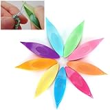 Hapivida Tatting Shuttle, Hochwertiges 9-teiliges Tatting Shuttle Set aus Kunststoff für Handweben, Bunte Schiffchen für Stricknadeln und Häkeln, Ideal für Craft Enthusiasten und Handmade Projekte