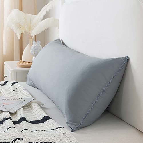 Whatsbedding Memory Foam Body Pillow With Cooling Zippered Cotton Cover, Full Body Pillow For Adults, Long Pillow For Sleeping, Firm Body Pillow Breathable Fluffy Supportive - 20X54 Inch, Gray #TOP3