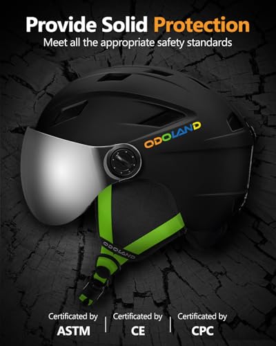 Odoland Kids Visor Ski Helmet