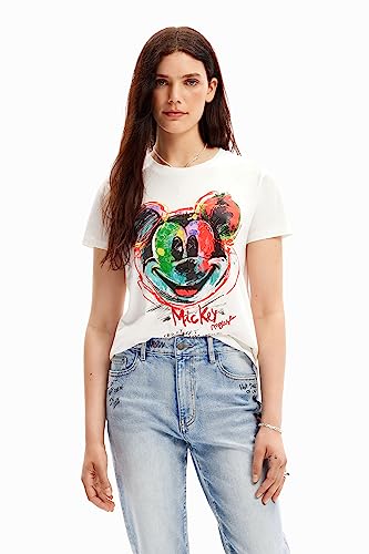 Desigual Camiseta Mickey Crash Negro - Tienda Calzado, Moda Y