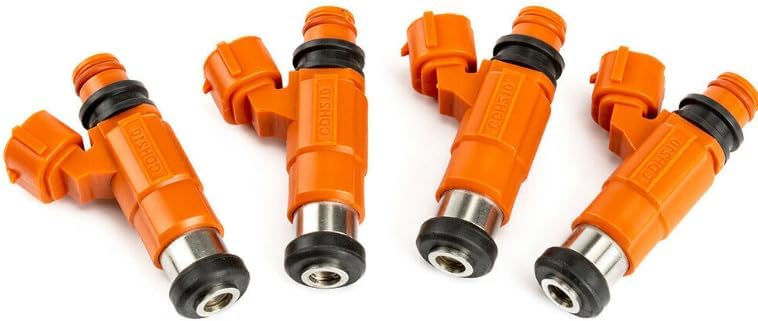 4Pcs Fuel Injectors 4 Holes Fuel Spray Nozzle INP771 CDH210 68V-8A360-00-00 Replace#842-12223｜15710-65D00 For Ya-ma-ha Outboard 115HP Mit-subi-shi Ecli-pse Ga-lant Mi-rage Ch-e-vy Dod-ge
