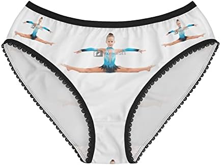 Gymnastics Figures Panties, Gymnastics Figures Underwear, Briefs, Cotton Briefs, Funny Underwear, Panties For Women