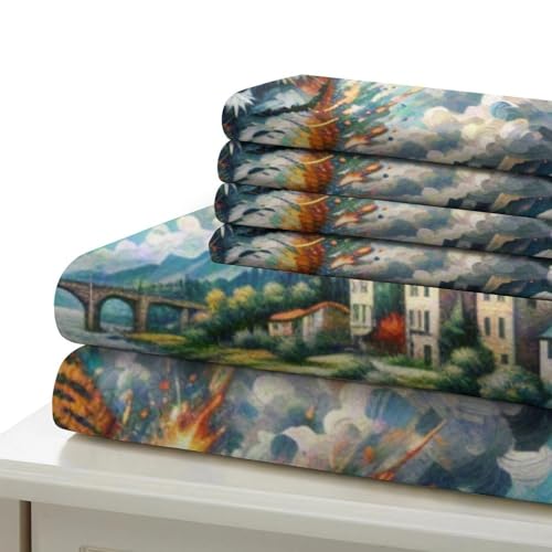 Housse de couette tigre fermeture éclair cachée parure lit ado douce - 6