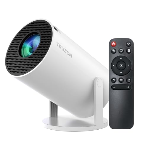Mini Projector 180LM with WiFi 6 & BT 5.2 Native 720P HD Portable Projector