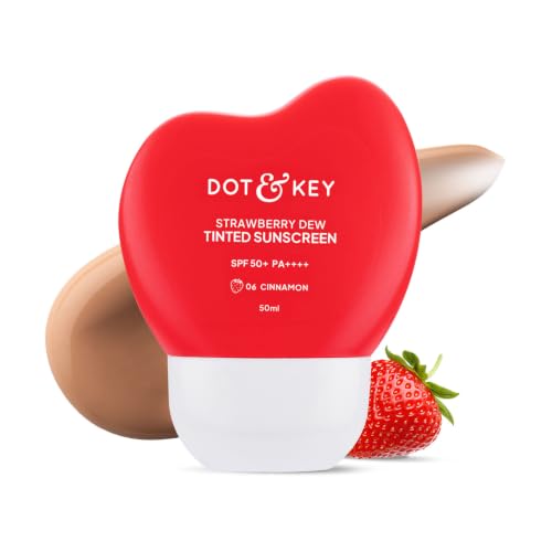 Image of Dot & Key Strawberry Dew Tinted Sunscreen In-Vivo Tested SPF 50+ PA++++ With New-Age UV Filters - 06 Cinnamon - 50ml