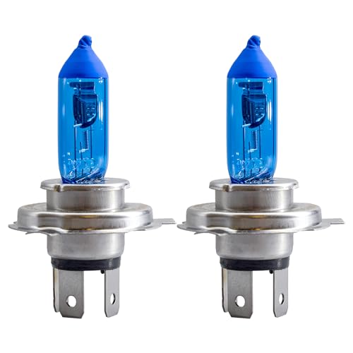 Simoni Racing Halogen Birnen ’Blue Ice Racing’ H19 (PU43T-3) (4200K) 12V/60-55W, Satz à 2 Stück ECE-R37