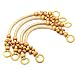 Model Worker 4PCS Wood Beaded Rope Bag Purse Straps Handles U-Shaped Handles Replacement for Handmade Bag Handbags Purse Handles