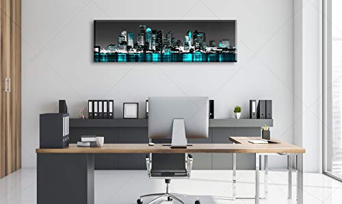 Boston Wall Decor Black And White Canvas Wall Art For Bedroom Decor Modern Prints Boston Skyline City Paintings Poster Cityscape Pictures For Living Room Stretch Framed Artwork Room Home Decorations #TOP3