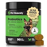 6 Billion CFU Dog Probiotics with Prebiotics, Digestive Enzymes, & Fiber - Relief for Occasional Diarrhea, Gas, Bloating & Itchy Skin - Daily Gut Health & Immune Support for All Dogs (Duck, 90 Ct)