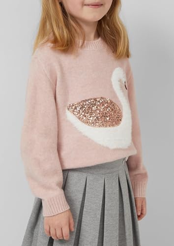 Pull à paillettes fille s.Oliver 2173280 en maille rose - 2