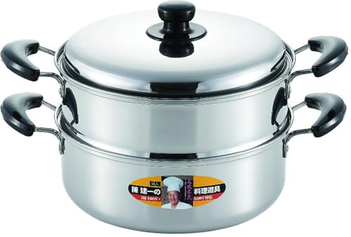 陳 建一 IH200V対応 二段蒸し器 26cm CK-073R