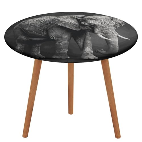 Nappe de cuisine appartement pour table ronde décorative éléphant