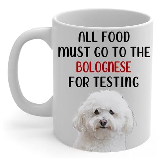 White Bolognese Dog Mom Coffee Mug White 11Oz Funny Ceramic Cup Gifts For Women Pet Peeking Portrait Humorous Kitchen Quote Gifts for Bolognese Dog Lovers