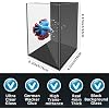Glass Betta Aquarium Starter Kits 1.5 Gallon Small Fish Tank, Betta Fish Tank with LED Light, Power Filter, Black. 4mm Glass