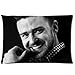 1 X Justin Timberlake Zippered Pillow Cases Cover Cushion Case 20x30 (Two sides)
