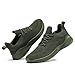 Kapsen Men's Non Slip Running Shoes Ultra Light Breathable Casual Walking Shoes Fashion Sneakers Mesh Workout Sports Shoes ArmyGreen