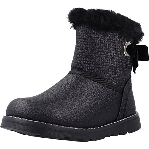 Chicco Bambini e ragazzi Stivali con Zip Laterale Stivaletti Caldi NOS 253_1 Nero (1) 32