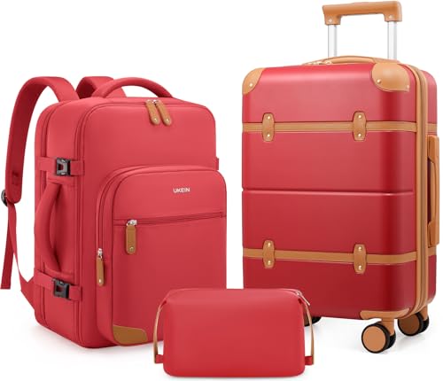 Mosslly Luggage Sets 3 Piece, Expandable 100% PC Hardshell