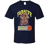 Fab Five Michigan Retro Caricature Navy T Shirt 2XL Navy
