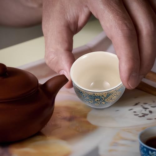 Tetera resistente al calor apilable y tazas compactas para juego de té Kung Fu viajero 5