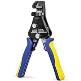 haisstronica Wire Stripper Tool, 3 in 1 Adjustable Heavy Duty Automatic Wire Strippers for 8-22 AWG, Stripping/Cutting/Crimping 7 Inch for Electrical Work
